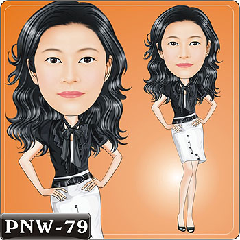 OL人像Q版漫畫PNW-79